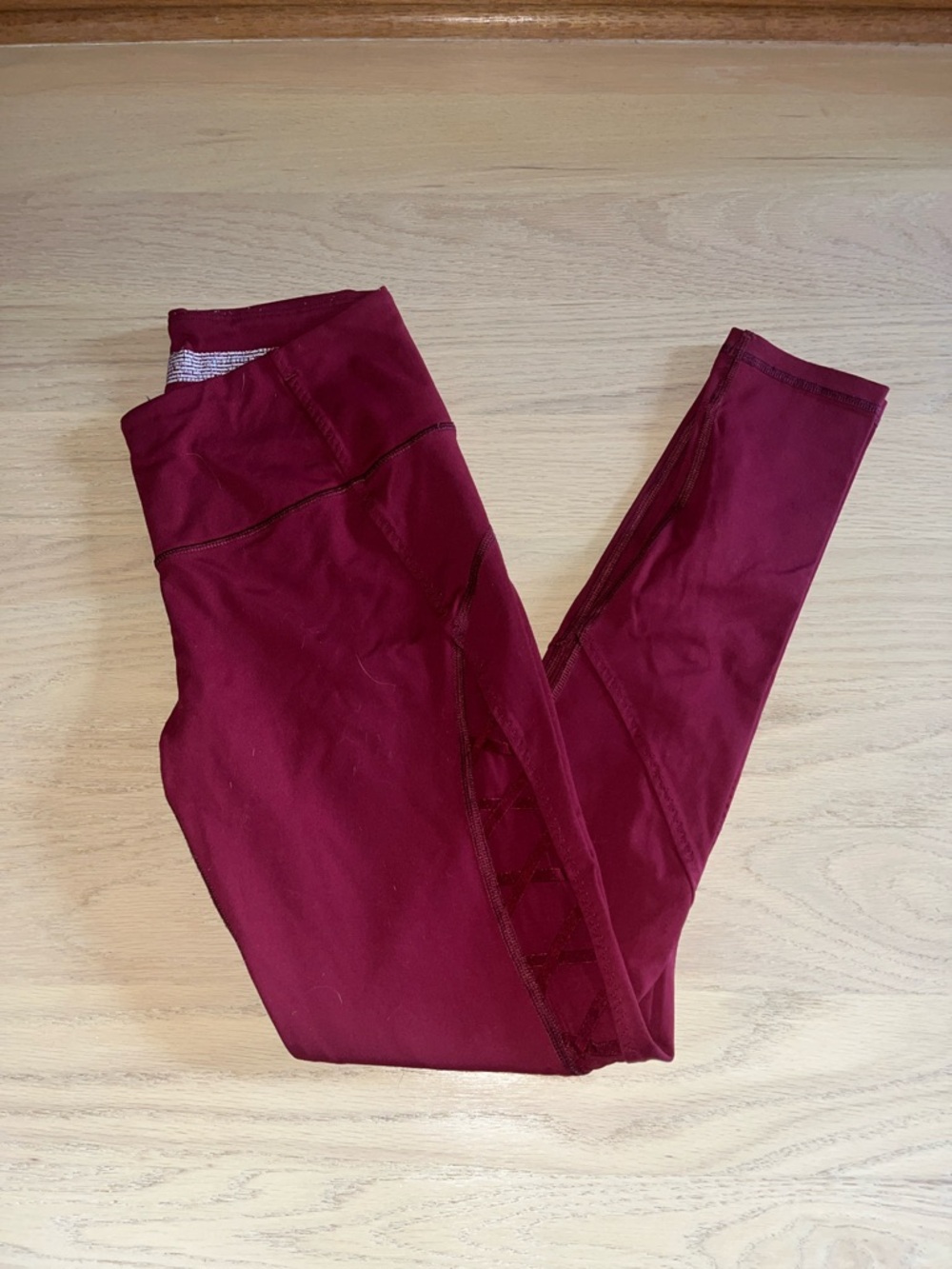 Women’s High-Rise Burgundy Leggings